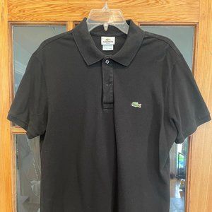 Men's Lacoste Classic Short Sleeve Pique Polo (Medium) Black